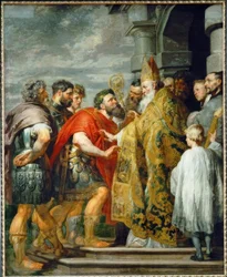 Utca. Ambrosius és Theodosius császár